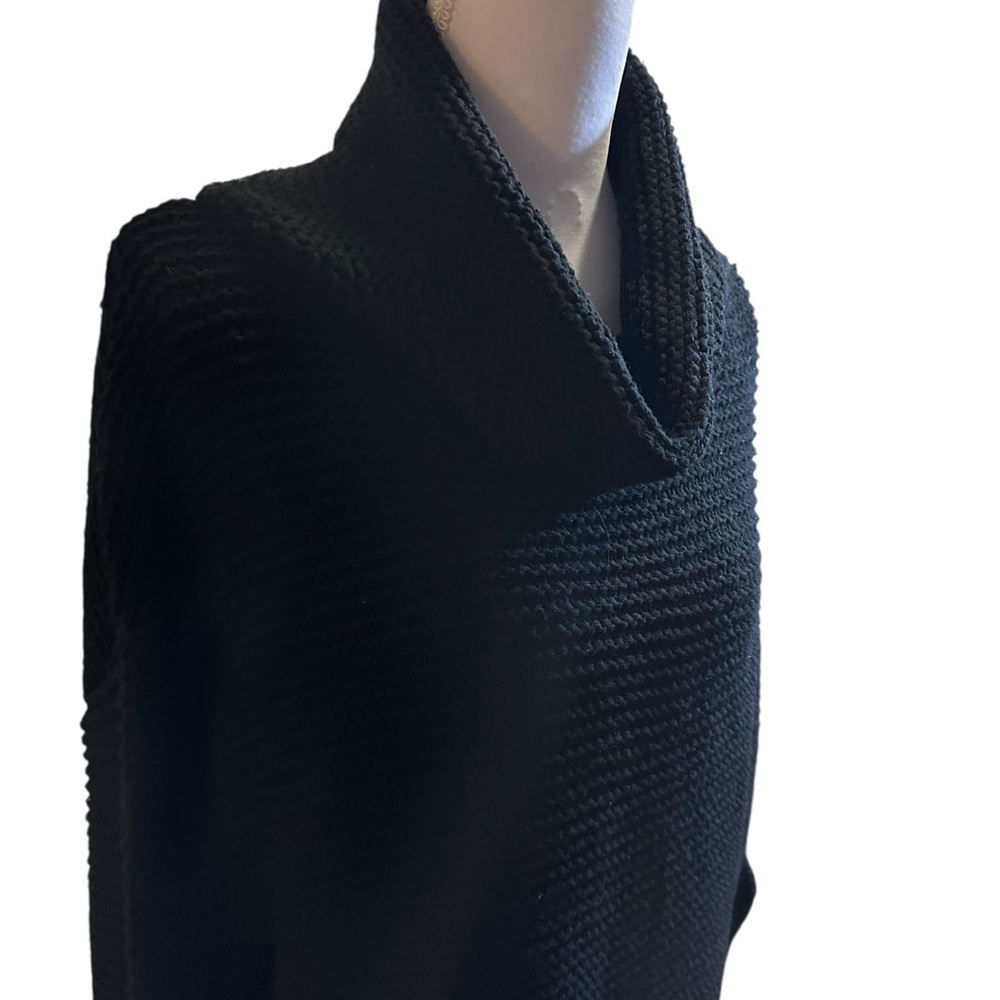 Knit Black Cowl Neck Sweater size XL - Picture 3 of 6